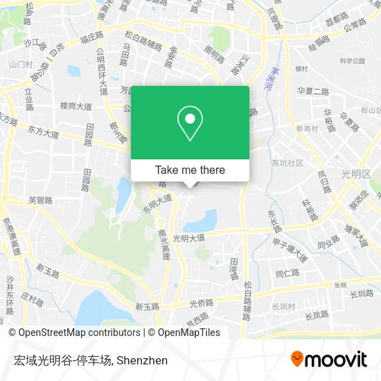 宏域光明谷-停车场 map