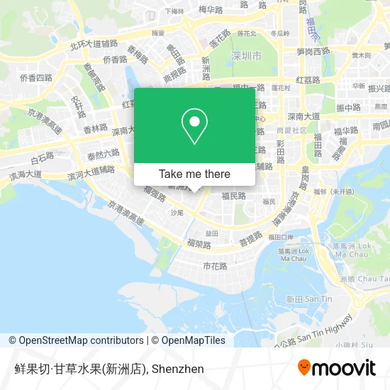 鲜果切·甘草水果(新洲店) map