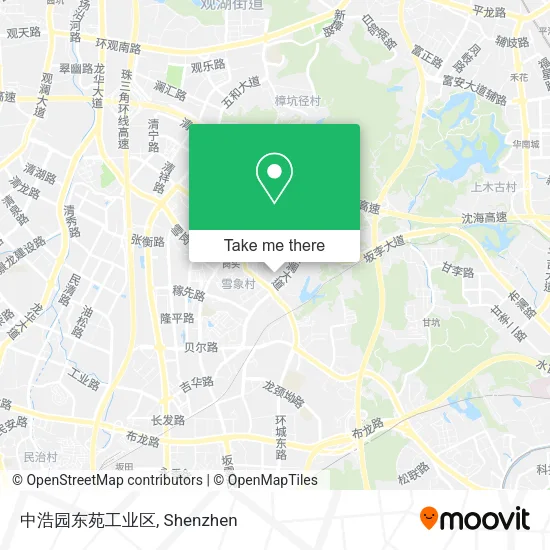 中浩园东苑工业区 map