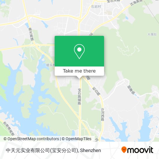 中天元实业有限公司(宝安分公司) map
