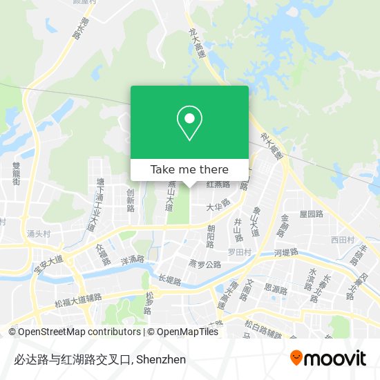 必达路与红湖路交叉口 map