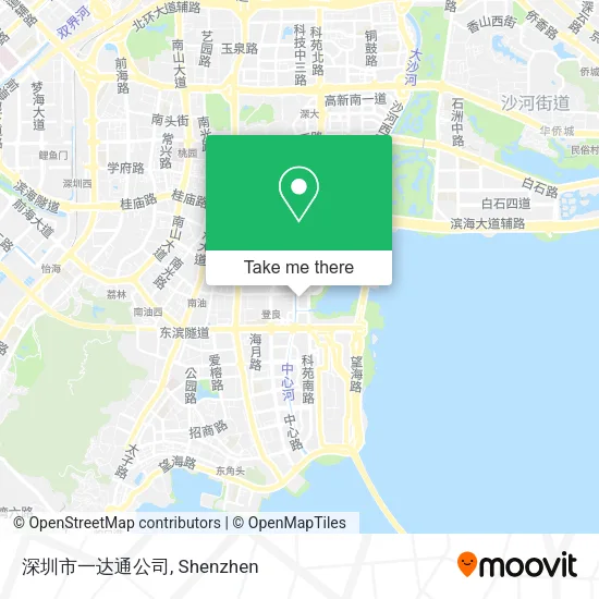 深圳市一达通公司 map