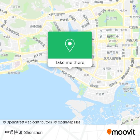 中通快递 map