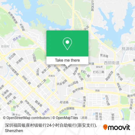 深圳福田银座村镇银行24小时自助银行(新安支行) map