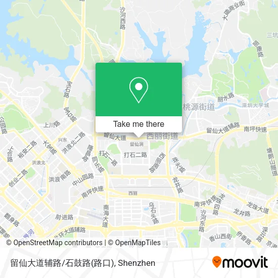 留仙大道辅路/石鼓路(路口) map
