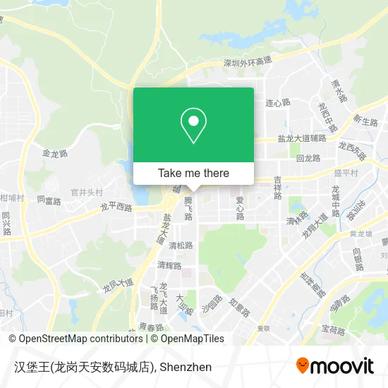 汉堡王(龙岗天安数码城店) map