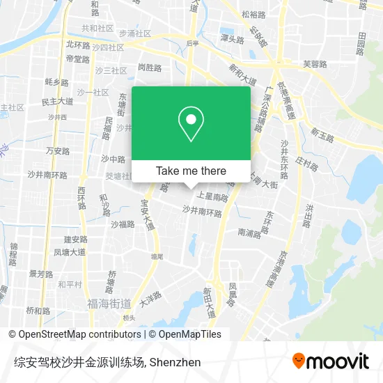 综安驾校沙井金源训练场 map