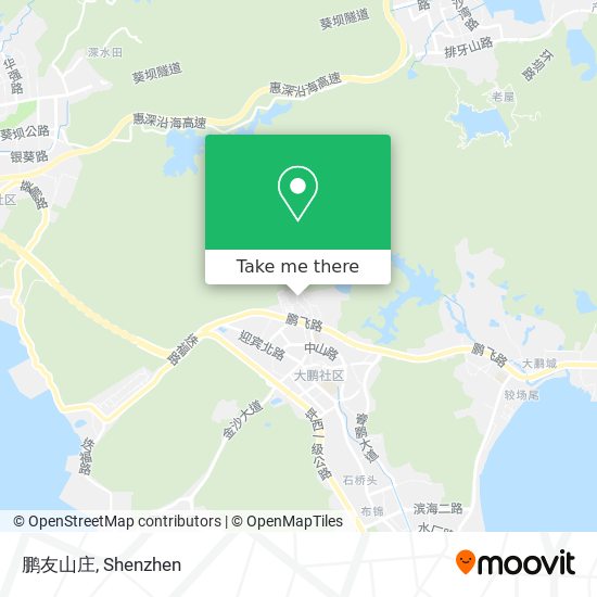 鹏友山庄 map