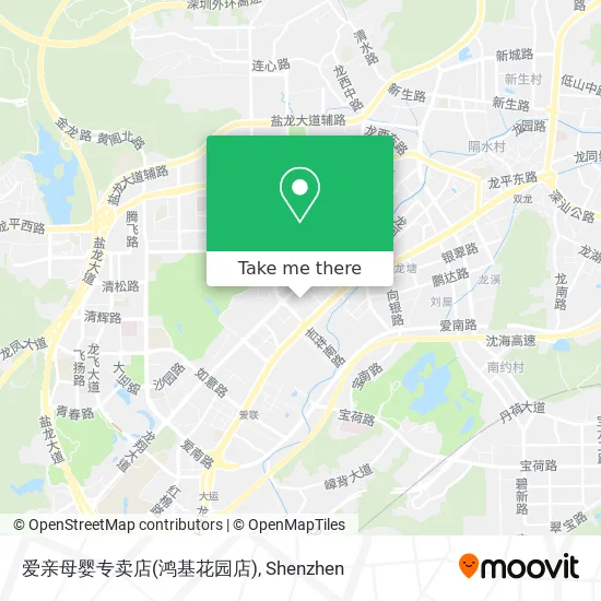 爱亲母婴专卖店(鸿基花园店) map
