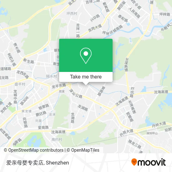 爱亲母婴专卖店 map