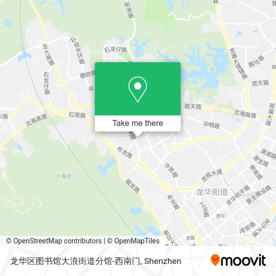 龙华区图书馆大浪街道分馆-西南门 map