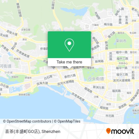 喜茶(丰盛町GO店) map