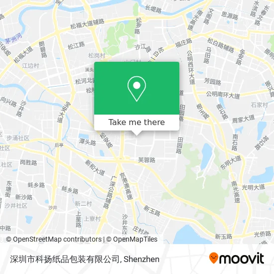 深圳市科扬纸品包装有限公司 map