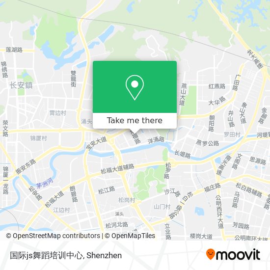 国际js舞蹈培训中心 map