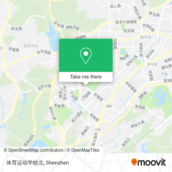 体育运动学校北 map