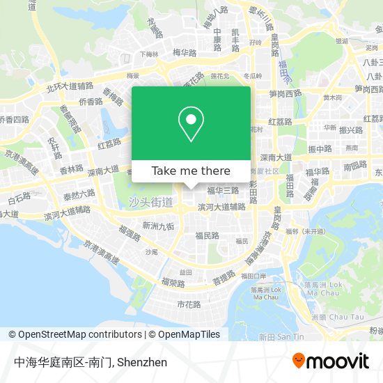 中海华庭南区-南门 map