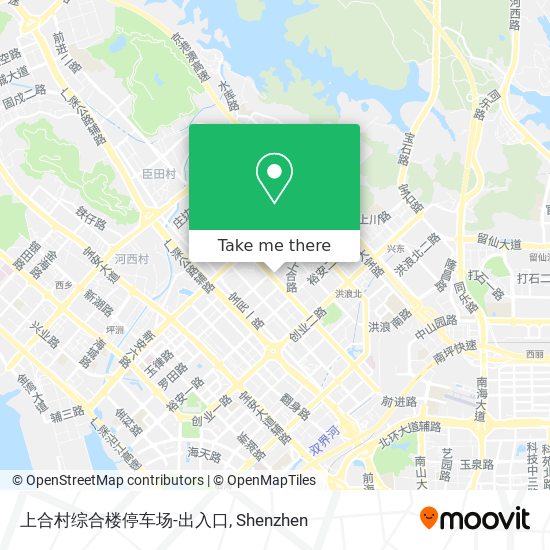 上合村综合楼停车场-出入口 map