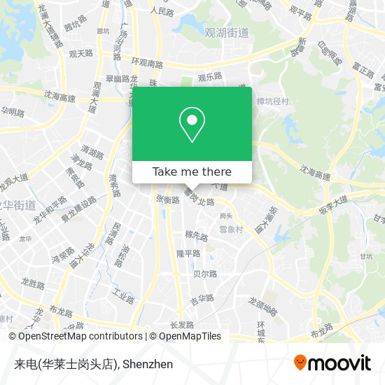来电(华莱士岗头店) map