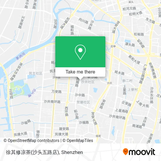 徐其修凉茶(沙头五路店) map