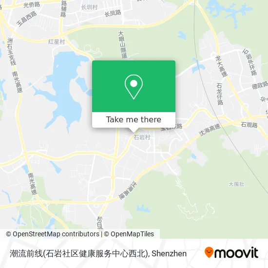 潮流前线(石岩社区健康服务中心西北) map
