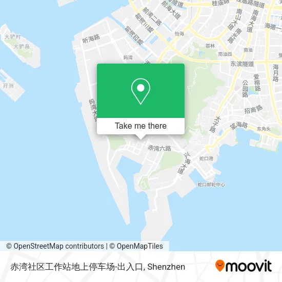 赤湾社区工作站地上停车场-出入口 map