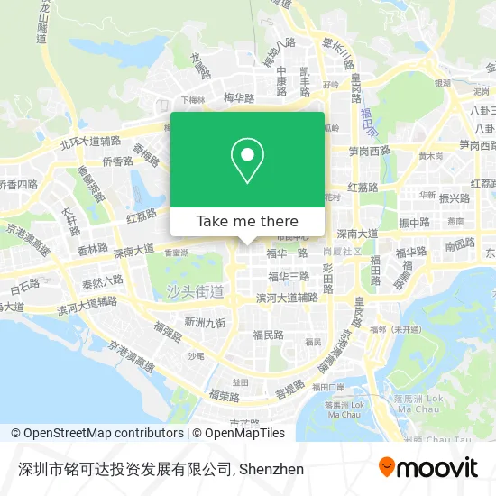 深圳市铭可达投资发展有限公司 map
