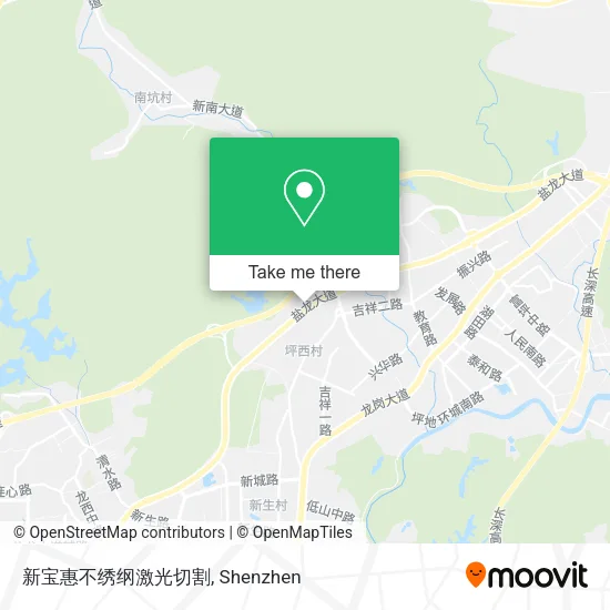 新宝惠不绣纲激光切割 map