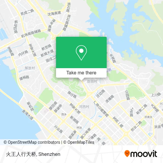 火王人行天桥 map