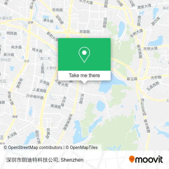 深圳市朗迪特科技公司 map