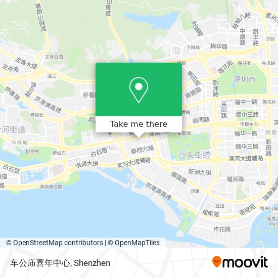 车公庙喜年中心 map