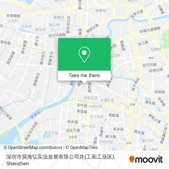 深圳市昊海弘实业发展有限公司共(工和工业区) map