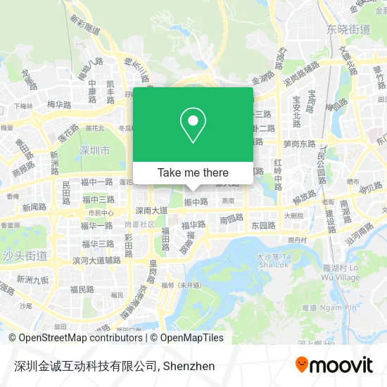 深圳金诚互动科技有限公司 map
