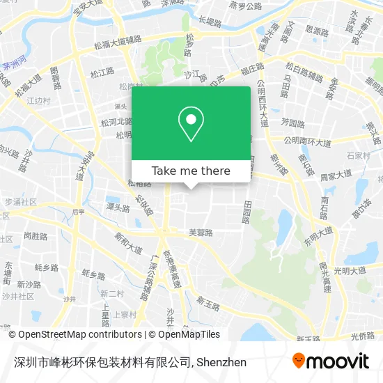 深圳市峰彬环保包装材料有限公司 map