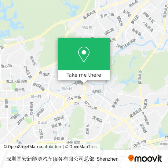 深圳国安新能源汽车服务有限公司总部 map