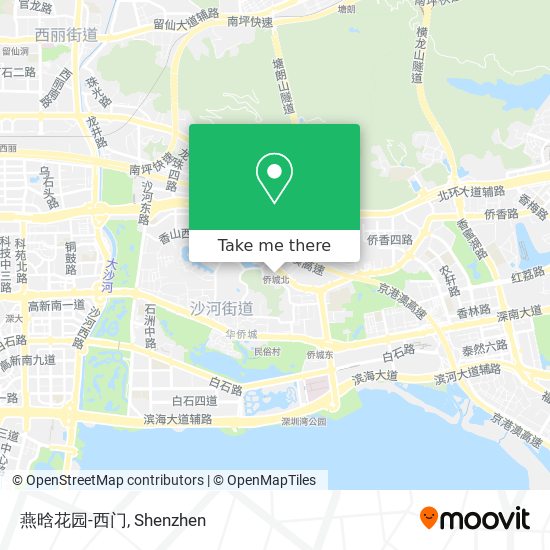 燕晗花园-西门 map