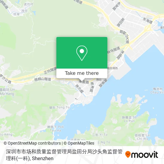 深圳市市场和质量监督管理局盐田分局沙头角监督管理科(一科) map