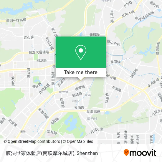 膜法世家体验店(南联摩尔城店) map