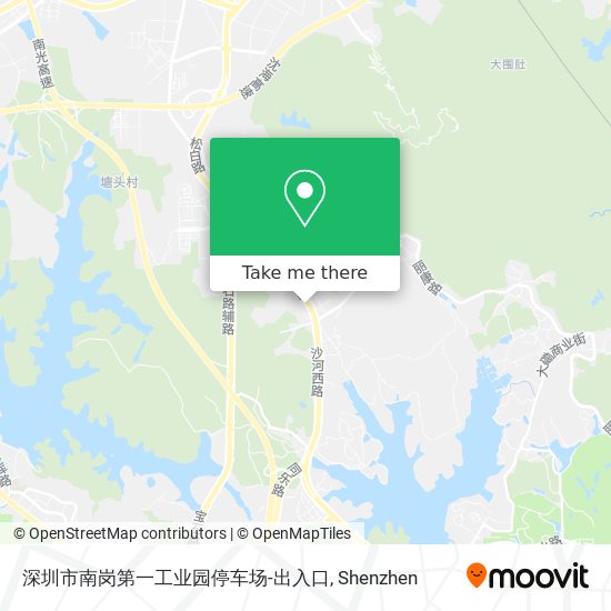 深圳市南岗第一工业园停车场-出入口 map