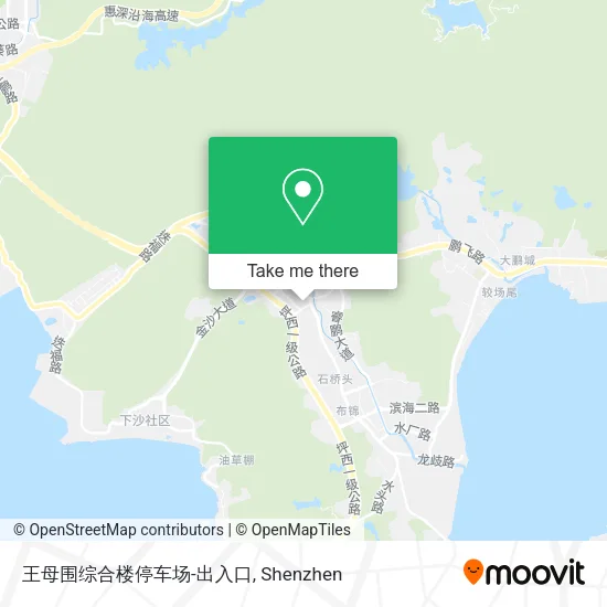 王母围综合楼停车场-出入口 map