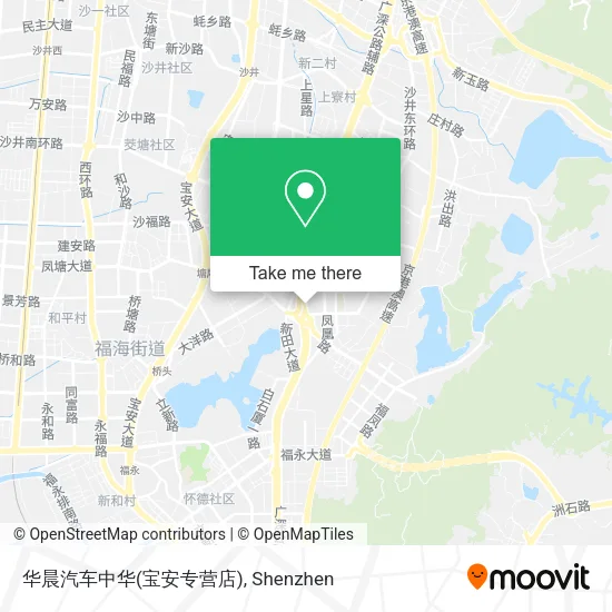 华晨汽车中华(宝安专营店) map