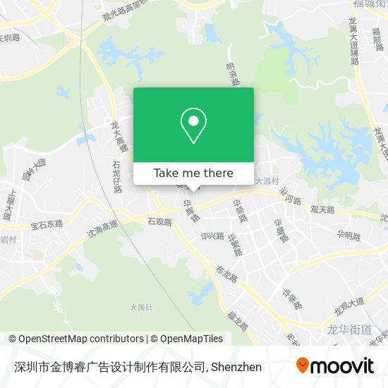 深圳市金博睿广告设计制作有限公司 map