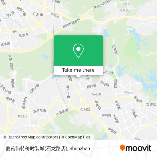 蘑菇街特价时装城(石龙路店) map
