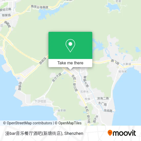 漫bar音乐餐厅酒吧(新塘街店) map