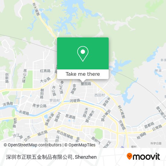 深圳市正联五金制品有限公司 map