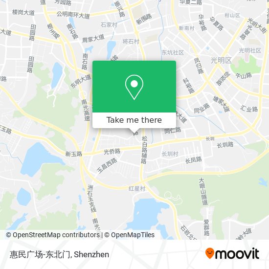 惠民广场-东北门 map
