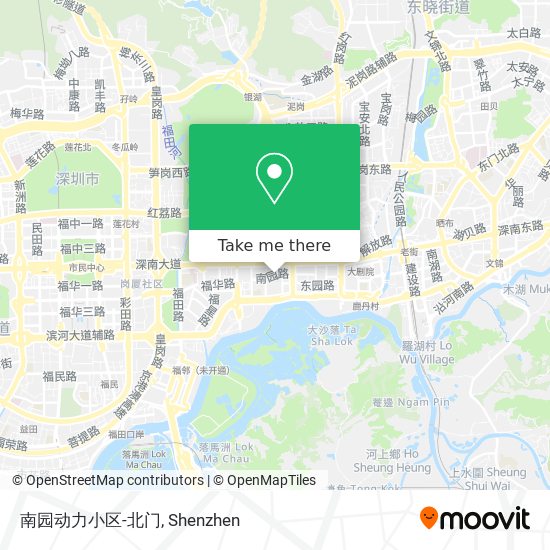 南园动力小区-北门 map