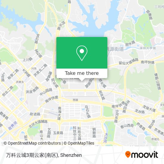 万科云城3期云家(南区) map