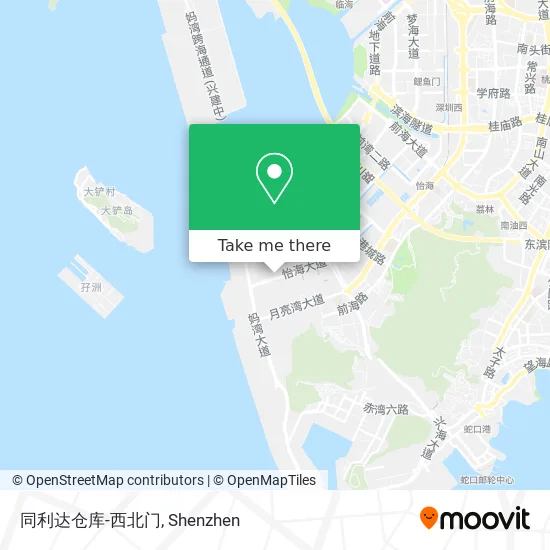 同利达仓库-西北门 map