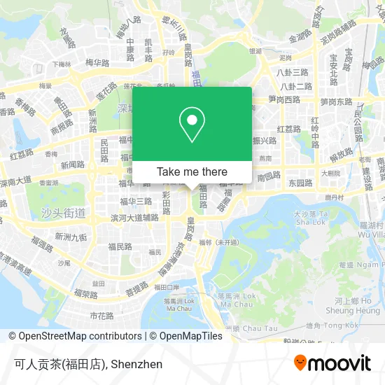 可人贡茶(福田店) map