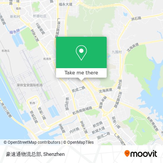 豪速通物流总部 map